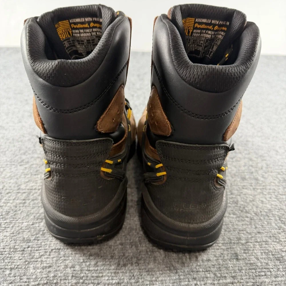 Keen Utility Work Boots Mens 11.5 Brown Waterproof 600g Insulated Carbon Toe